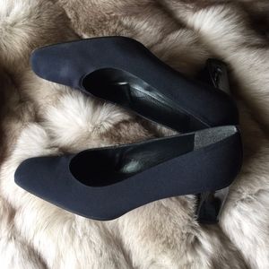 Navy Blue Work Heels Size 9